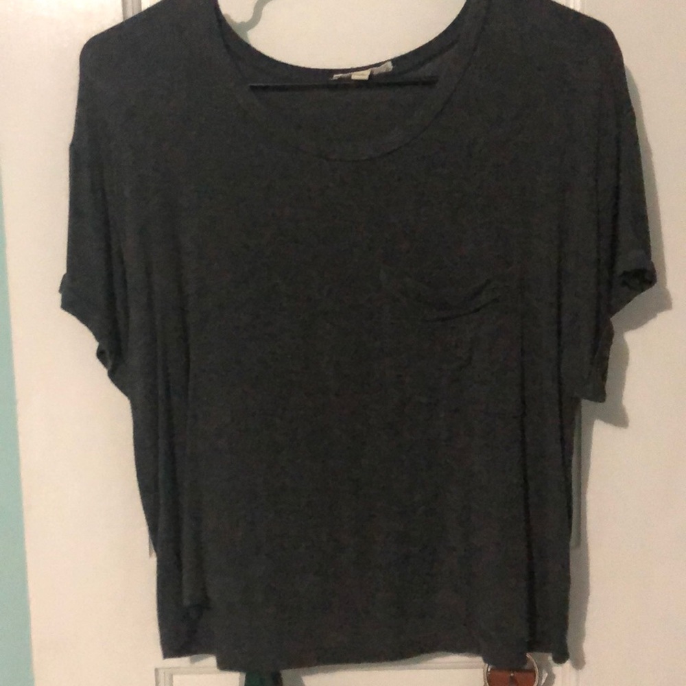 Gray casual T-shirt